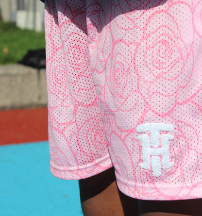 Pink rose shorts
