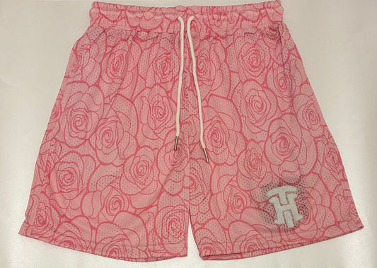 Pink rose shorts